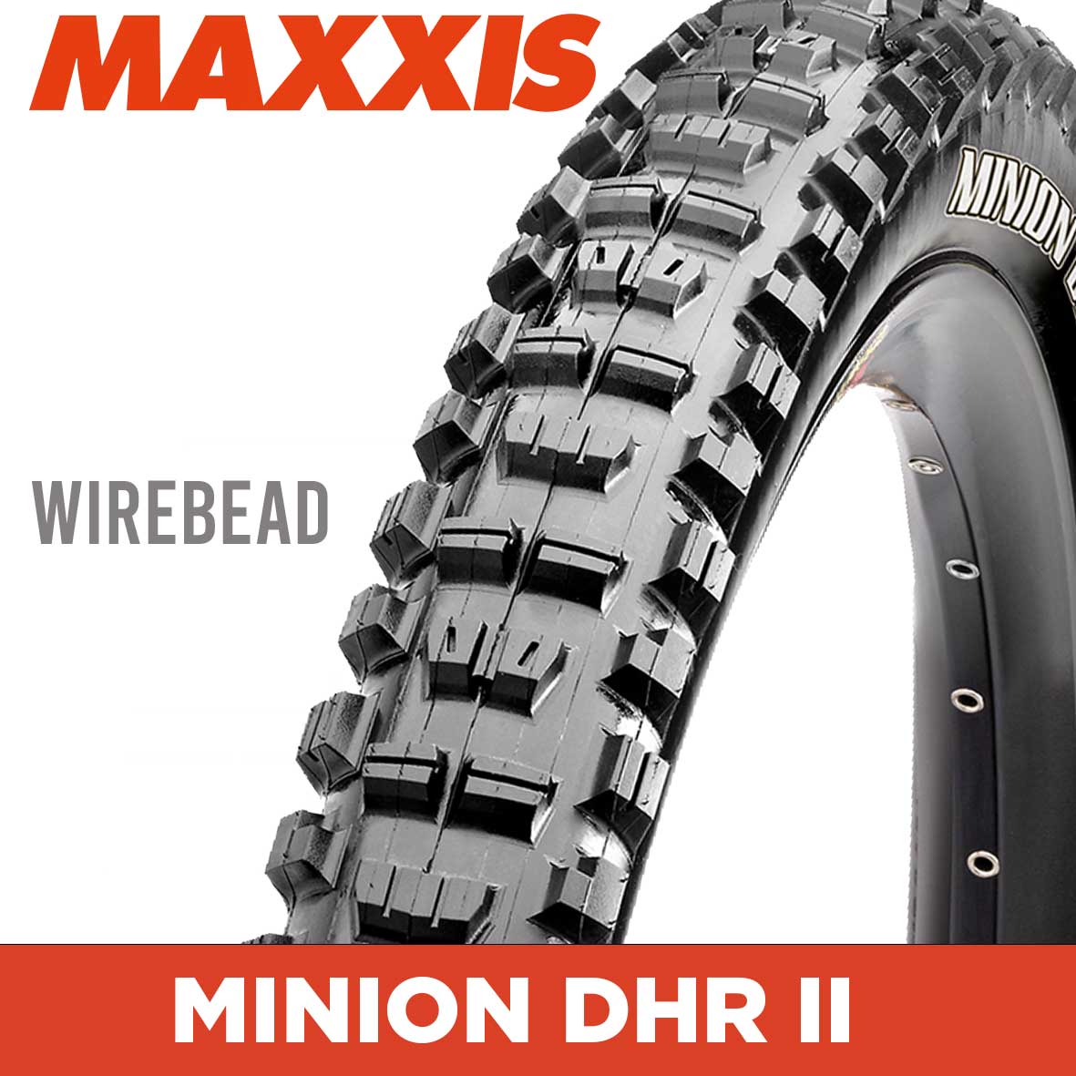 Maxxis Minion DHR II Tyre - 20X2.30 - Wire 60 TPI E25 at Spoke N Trail