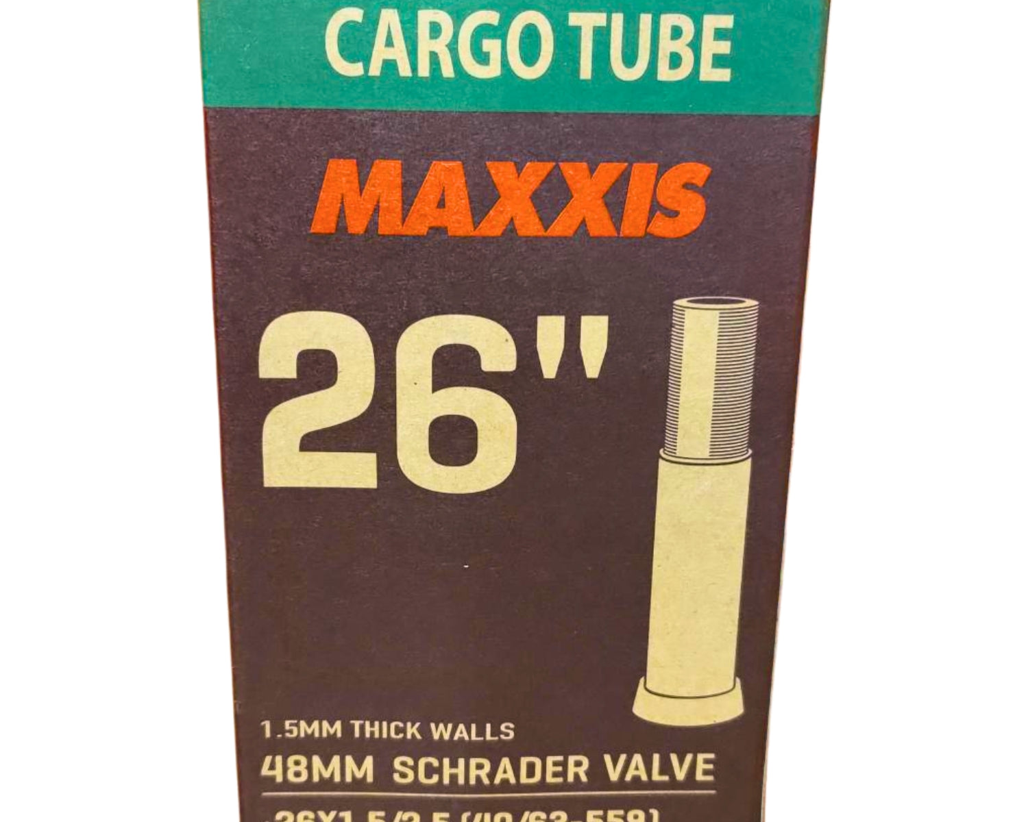 Maxxis Cargo Tube - 26X1.5/2.5 - Schrader 48mm at Spoke N Trail