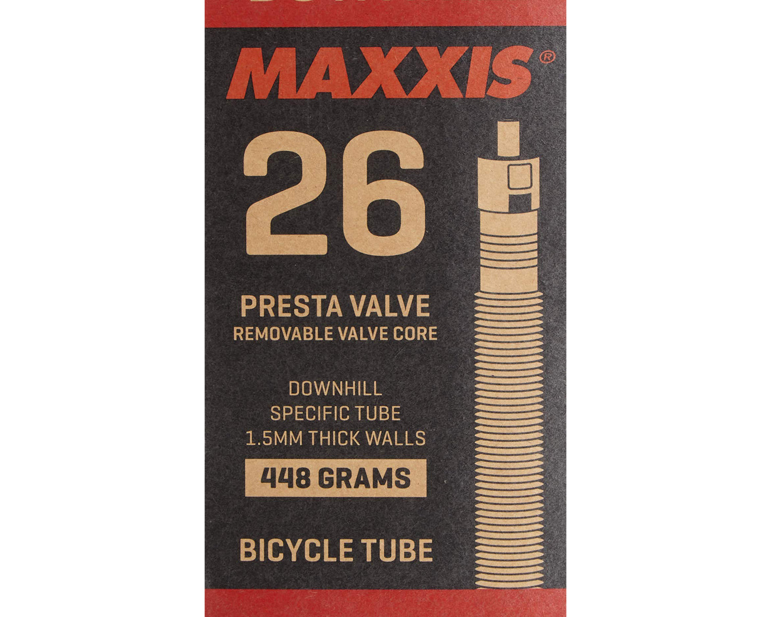 Maxxis Downhill Tube - 26X2.5/2.7 - Presta 48mm - Removable Core at Spoke N Trail
