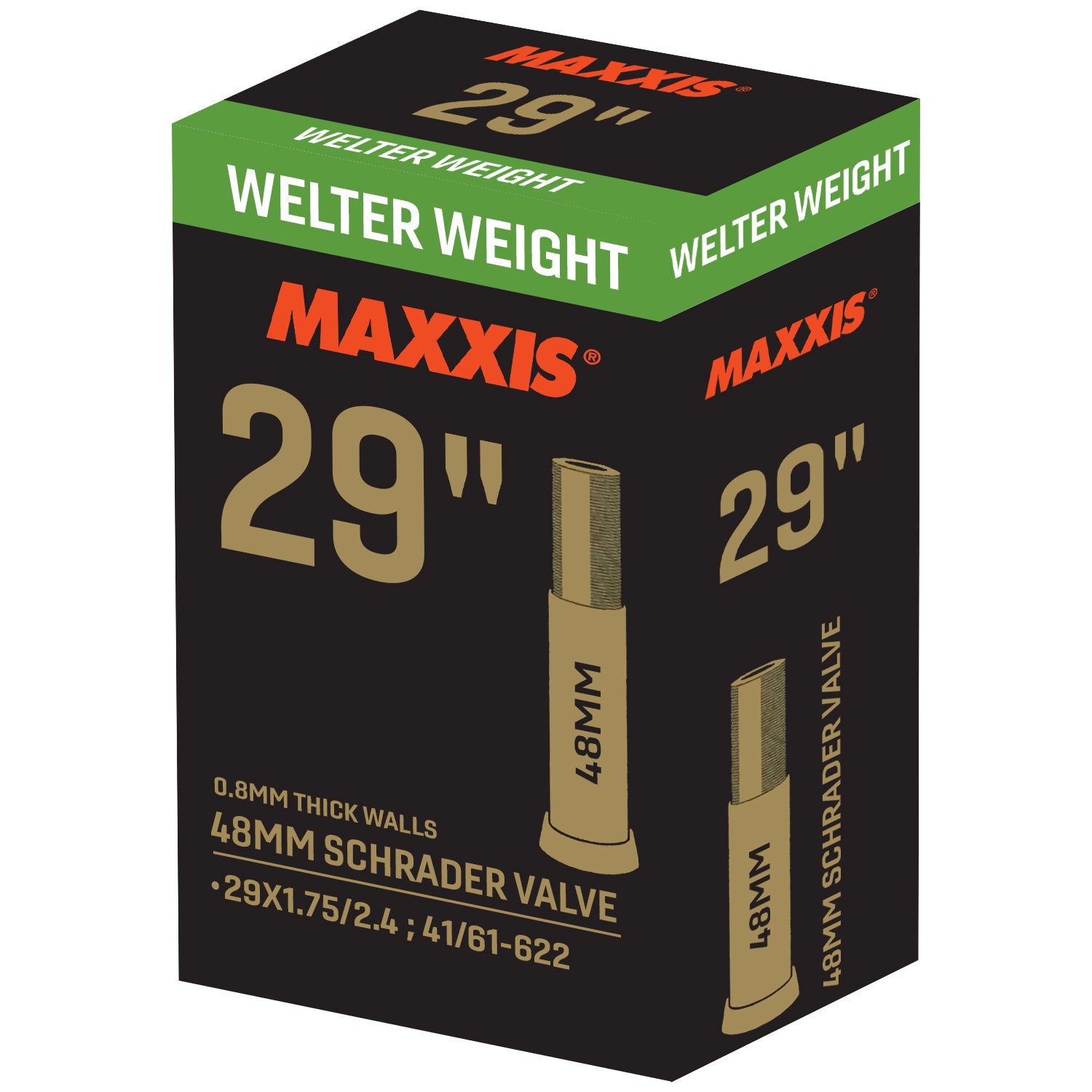 Maxxis Welter Weight Tube - 29X1.75/2.4 - Schrader 48mm at Spoke N Trail