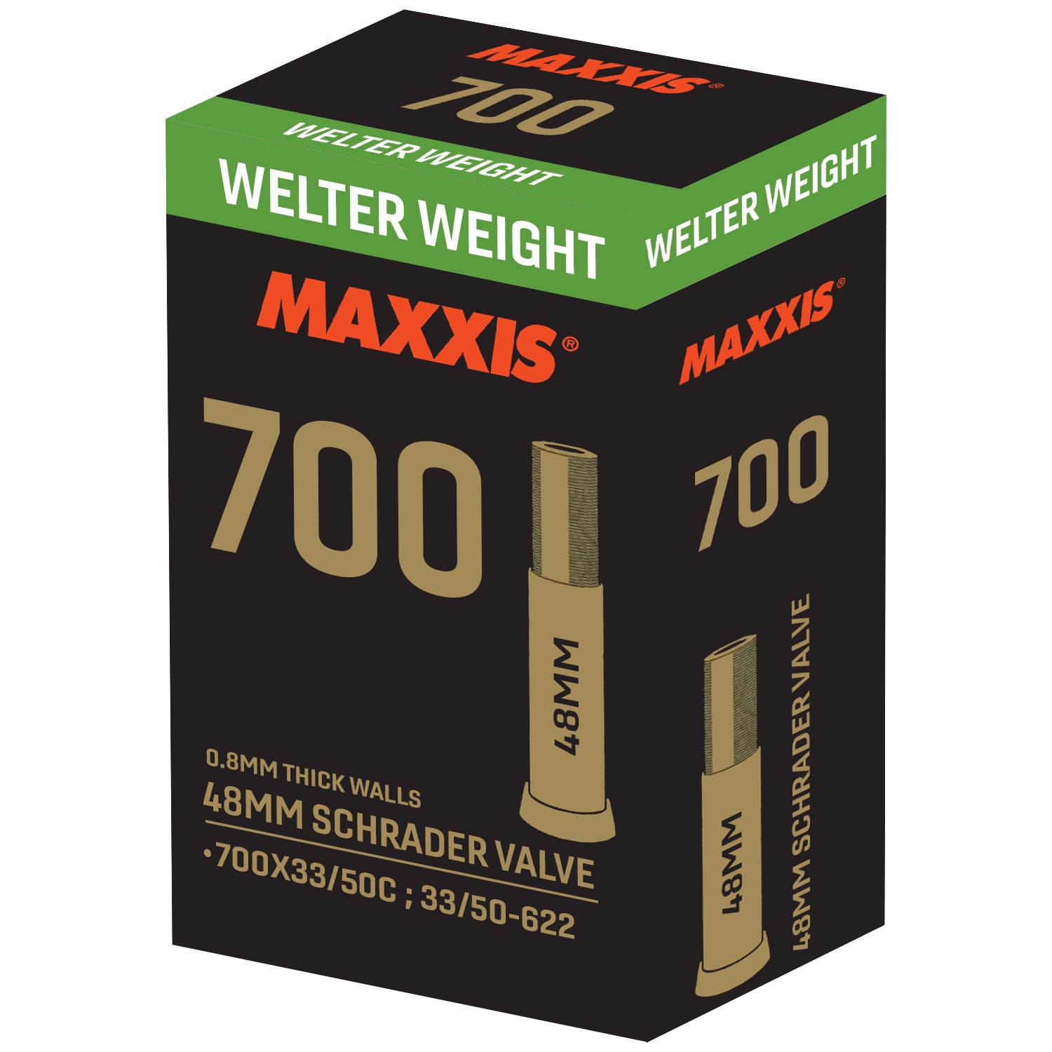 Maxxis Welter Weight Tube - 700X33/50C - Schrader 48mm at Spoke N Trail