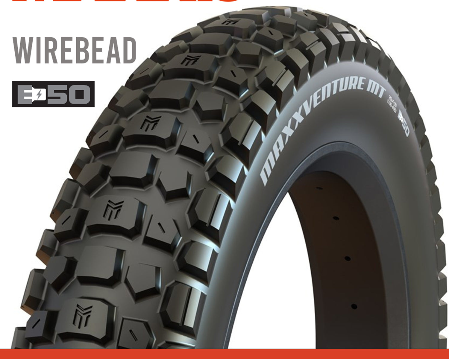 Maxxis MaxxVenture MT Tyre - 20X4.00 - Wire 27X2 TPI E50 at Spoke N Trail