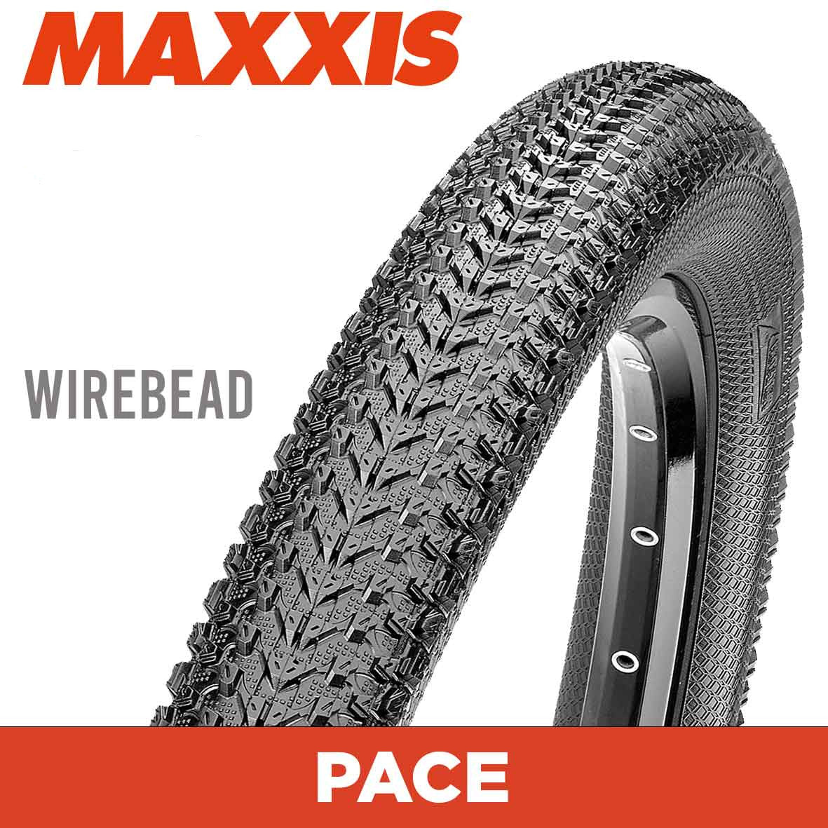 Maxxis New Pace Tyre - 26X1.95 - Wire 60 TPI E25 at Spoke N Trail