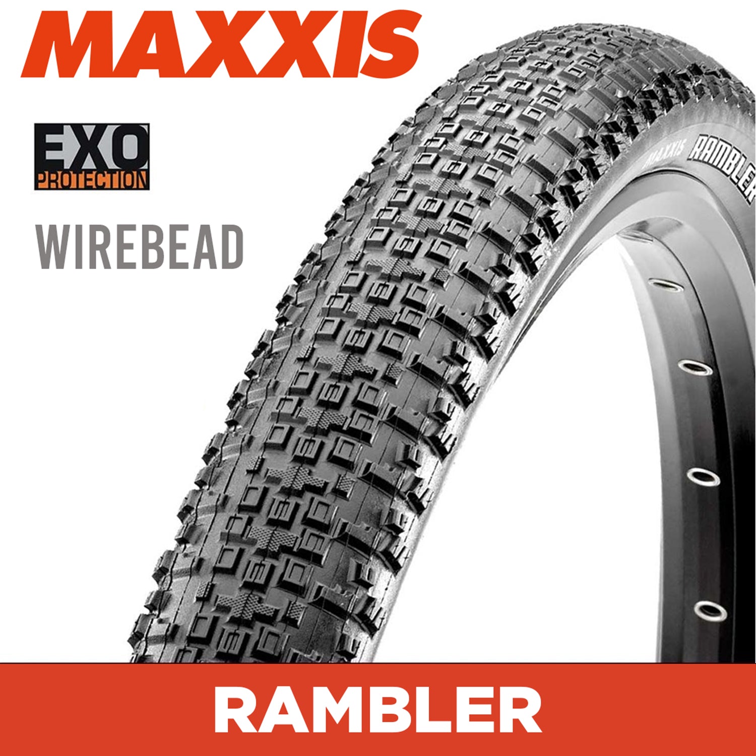 Maxxis Rambler Tyre - 700X40C - EXO - Wire 60 TPI at Spoke N Trail