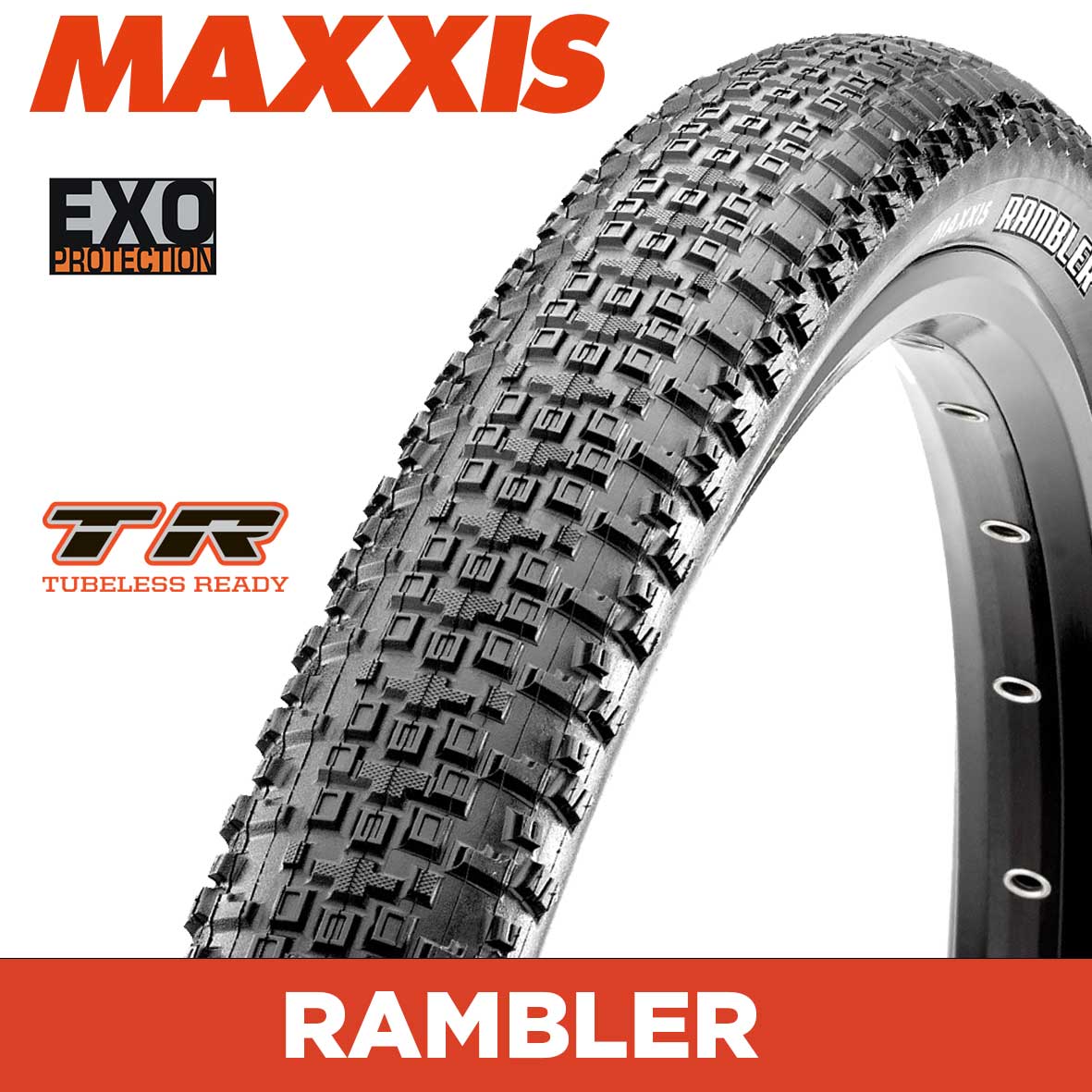 Maxxis Rambler Tyre - 650X47B - EXO / TR - Foldable 120 TPI E25 at Spoke N Trail