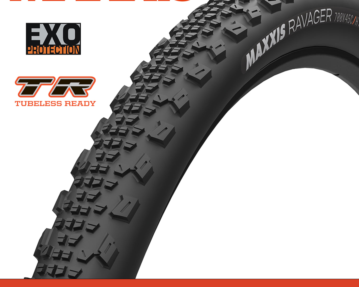 Maxxis Ravager Tyre - 700X40C - EXO / TR - Foldable 120 TPI E25 at Spoke N Trail