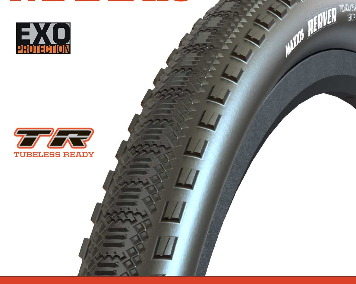 Maxxis Reaver Tyre - 700X40 - EXO / TR - Foldable 120 TPI at Spoke N Trail