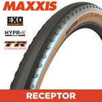 Maxxis Receptor Tyre - 700X40C - HYPR-X / EXO / TR / Tanwall - Foldable 120 TPI E25 at Spoke N Trail