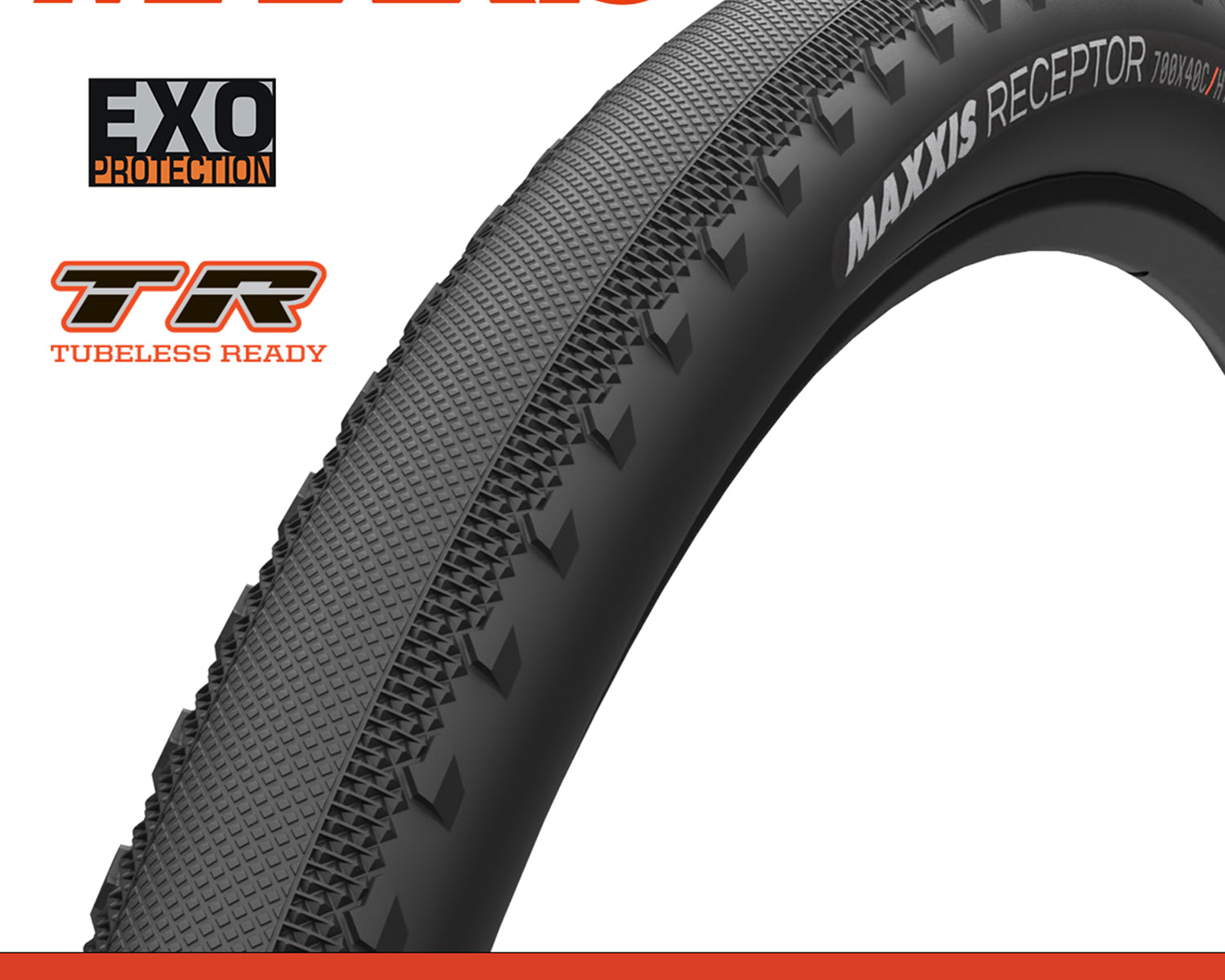 Maxxis Receptor Tyre - 650X47B - EXO / TR - Foldable 120 TPI E25 at Spoke N Trail