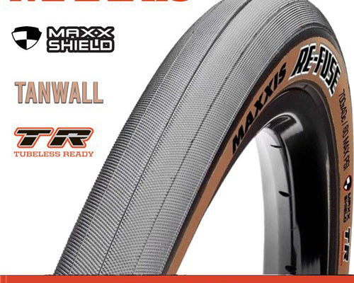 Maxxis Re-Fuse Tyre - 700X40C - MaxxShield / TR / Tanwall - Foldable 60 TPI at Spoke N Trail