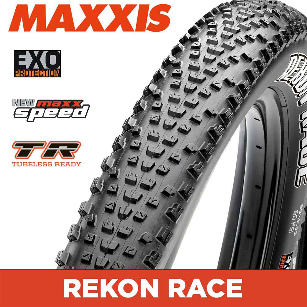 Maxxis Rekon Race Tyre - 29X2.40 - MaxxSpeed / EXO / TR - Foldable 120 TPI E25 at Spoke N Trail