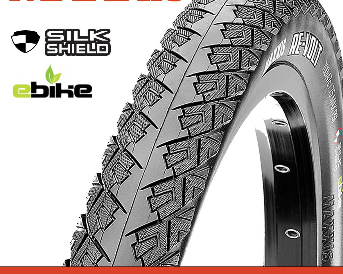 Maxxis Re-Volt Tyre - 700X47C - EBIKE / SilkShield - Wire 60 TPI at Spoke N Trail