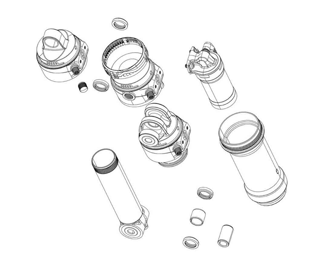 RockShox Shock Hardware 3PC 1/2" 6X20.0mm
