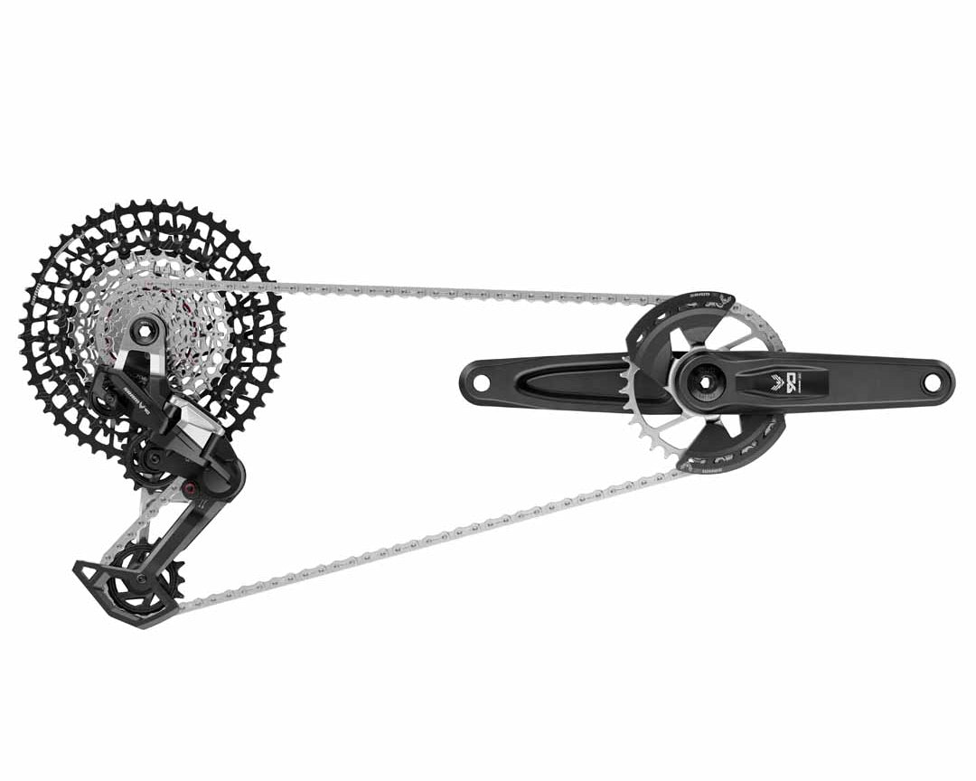 SRAM Eagle 90 DUB Groupset (Rear Der, Trigger Shifter w Clamp, 165mm crank length