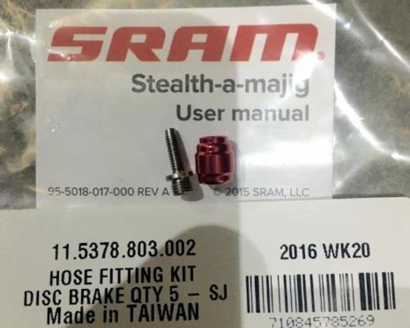 SRAM Hose Kit Threaded Barb/Olive/Fittings Stealthamajig Quantity: 5