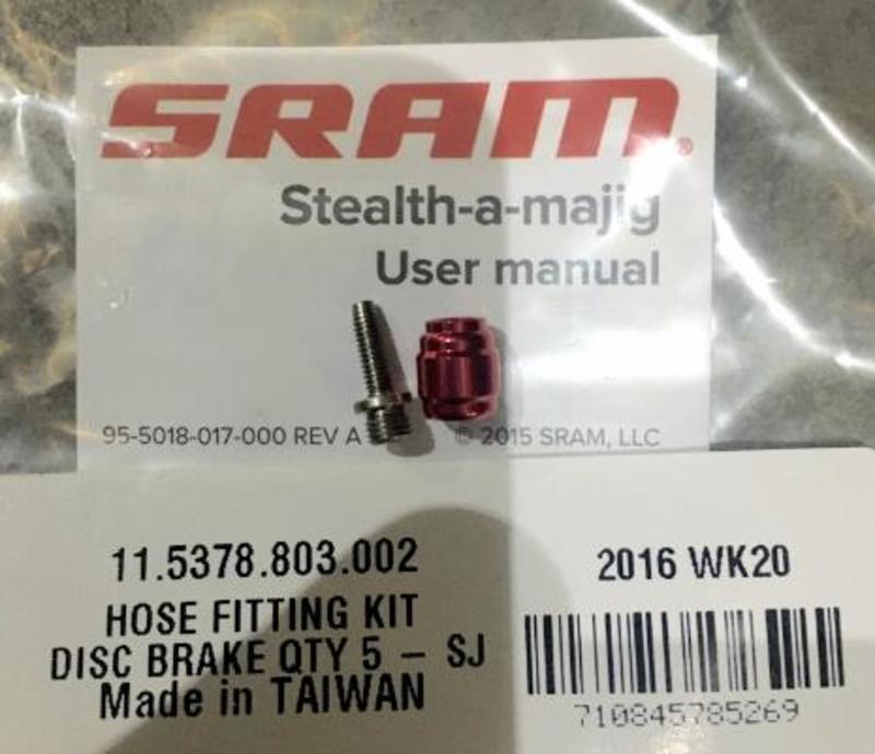 SRAM Hose Kit Threaded Barb/Olive/Fittings Stealthamajig Quantity: 5
