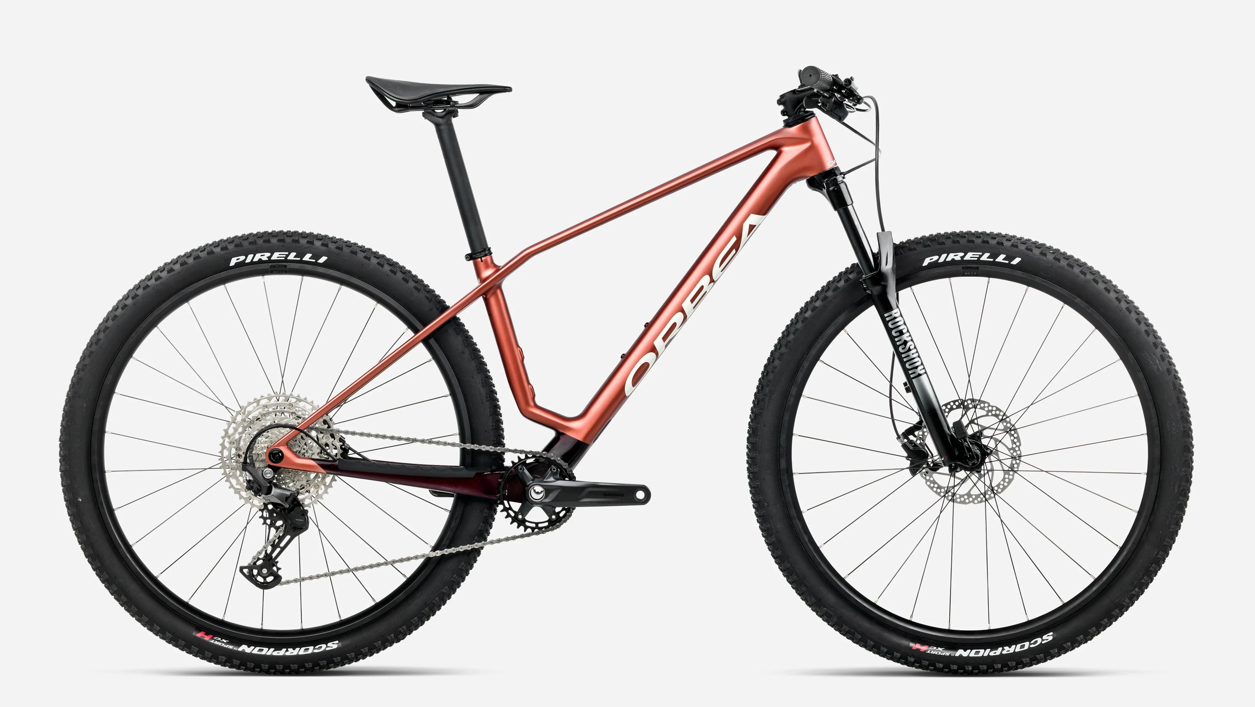 Orbea Alma M50 - Mars Red (Matt) - Metallic Burgundy Red (Gloss)