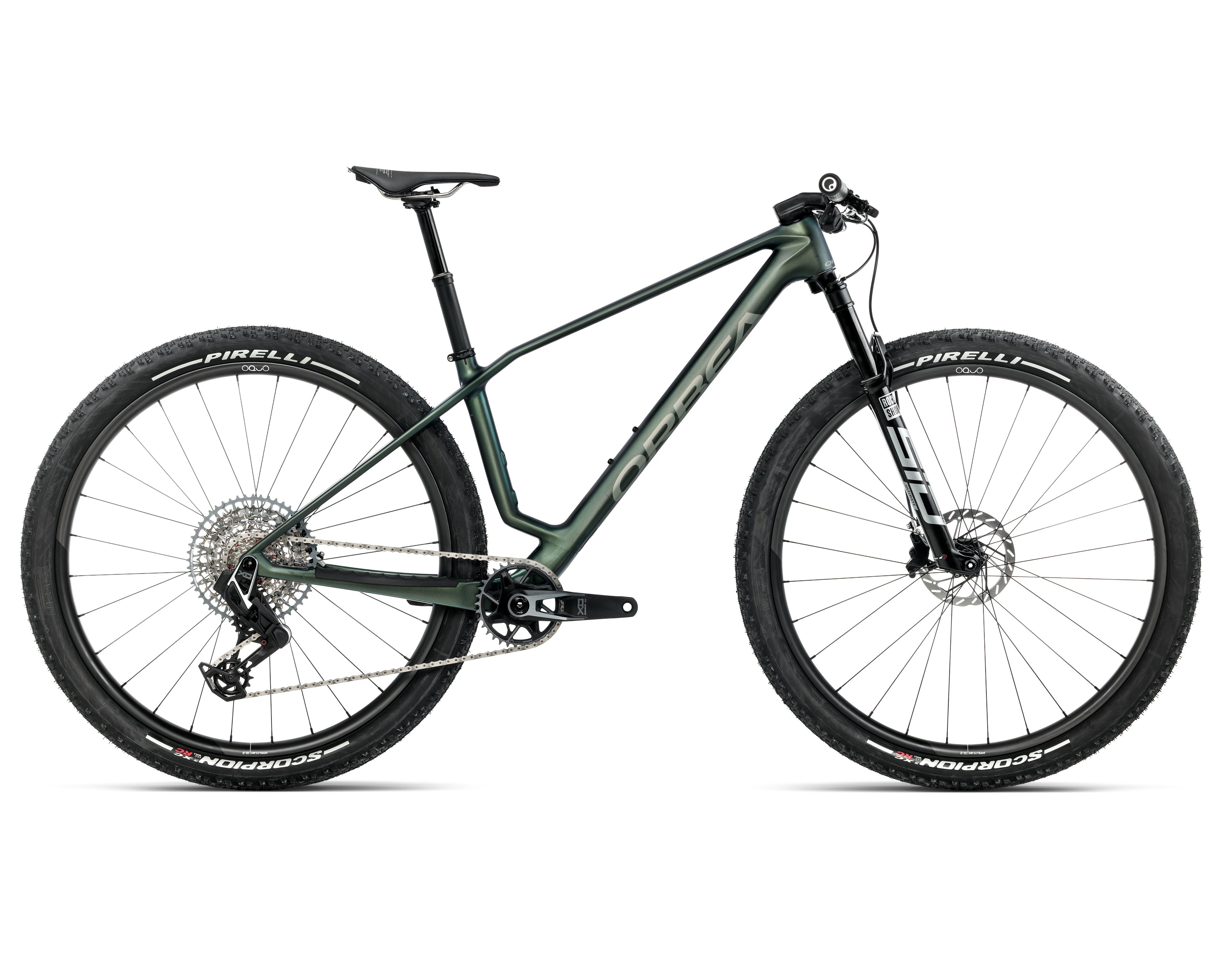 Orbea Alma M-TEAM AXS - Seaweed Carbon View (Matt-Gloss)