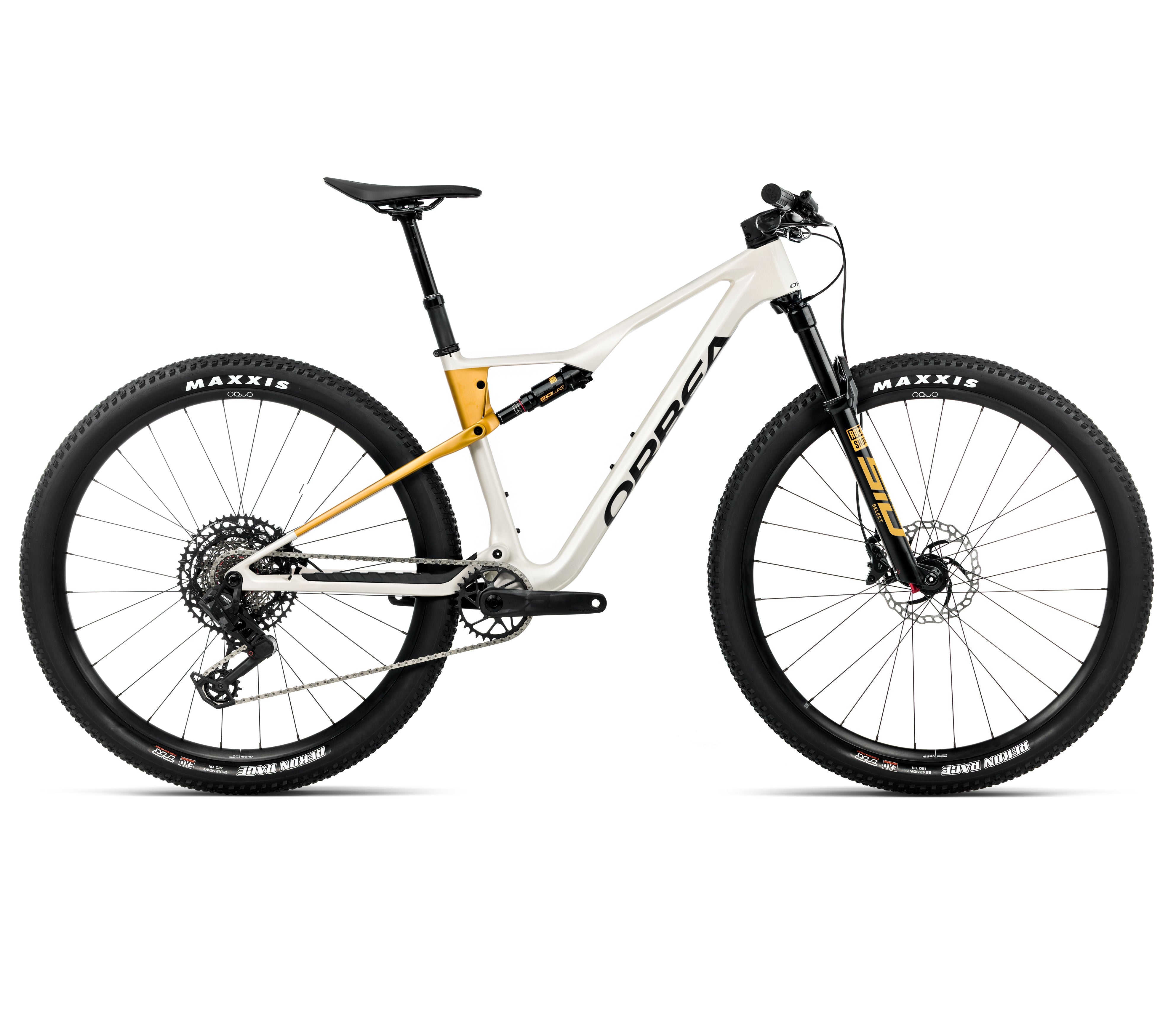 Orbea Oiz M21 - Ivory White (Gloss) - Bumblebee Yellow (Matt)