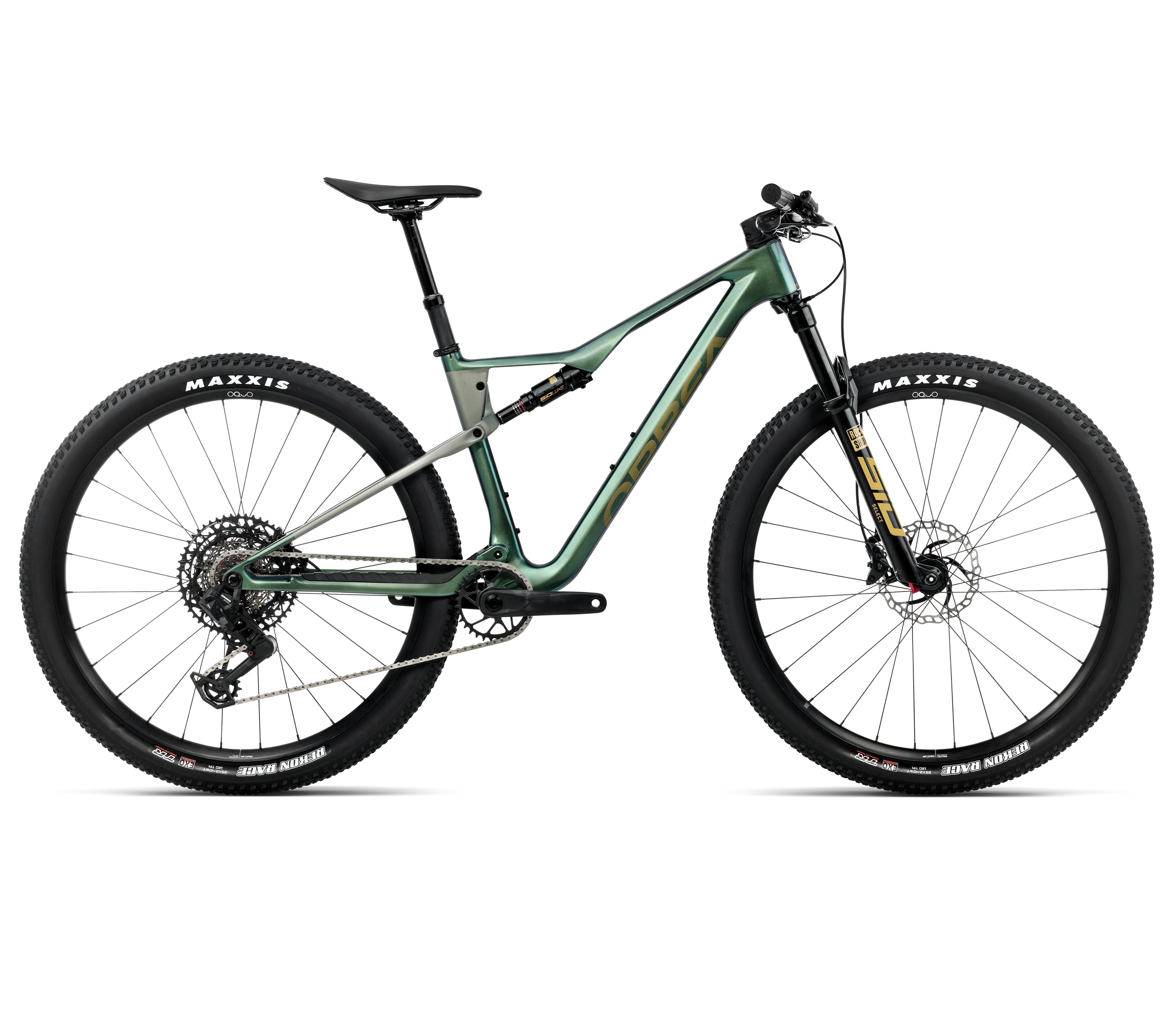 Orbea Oiz M21 - Seaweed Carbon View (Gloss) - Spaceship Green (Matt)