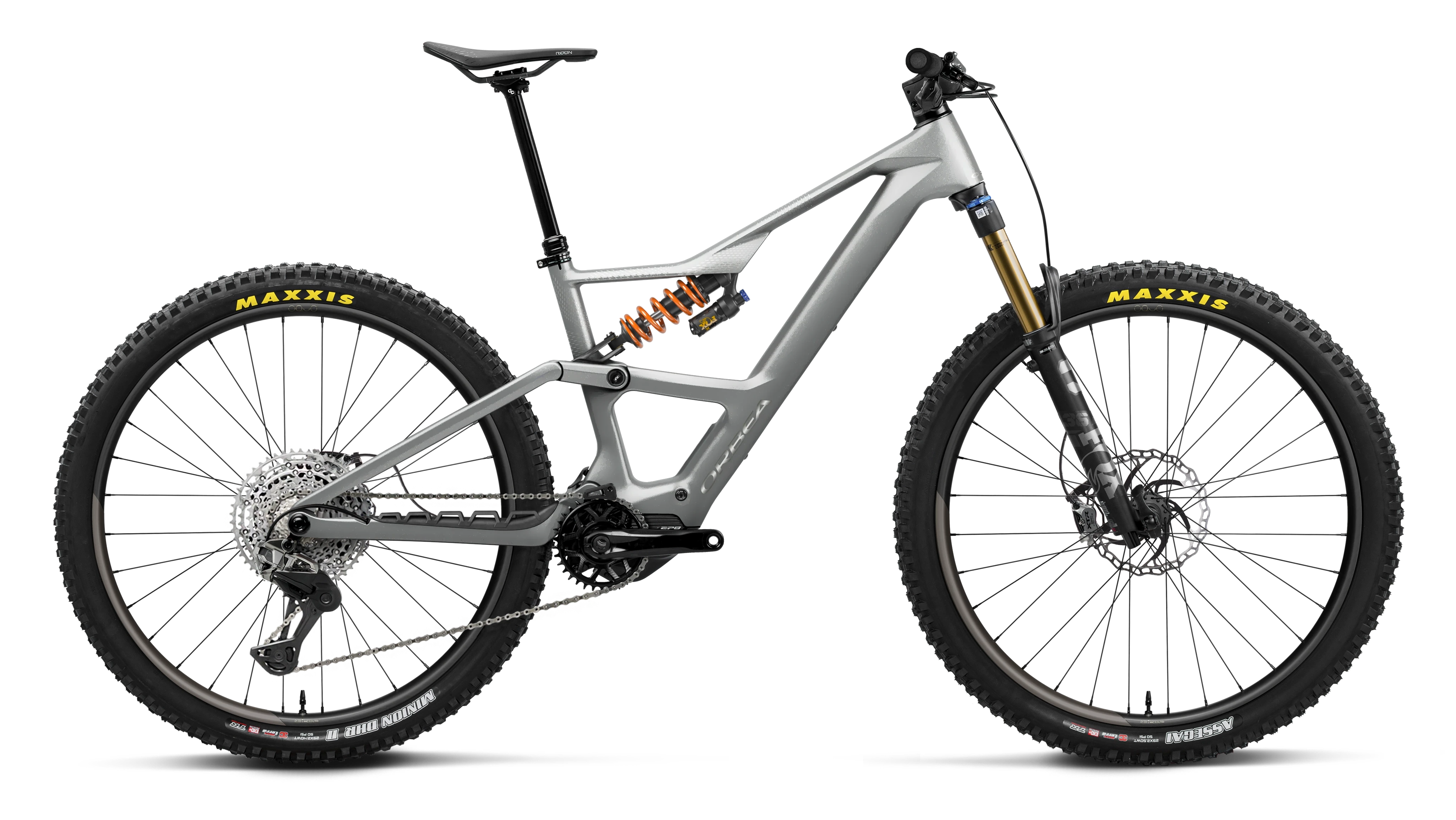Orbea Rise LT M-TEAM 420W - Smooth Silver Matt - Titan Gloss