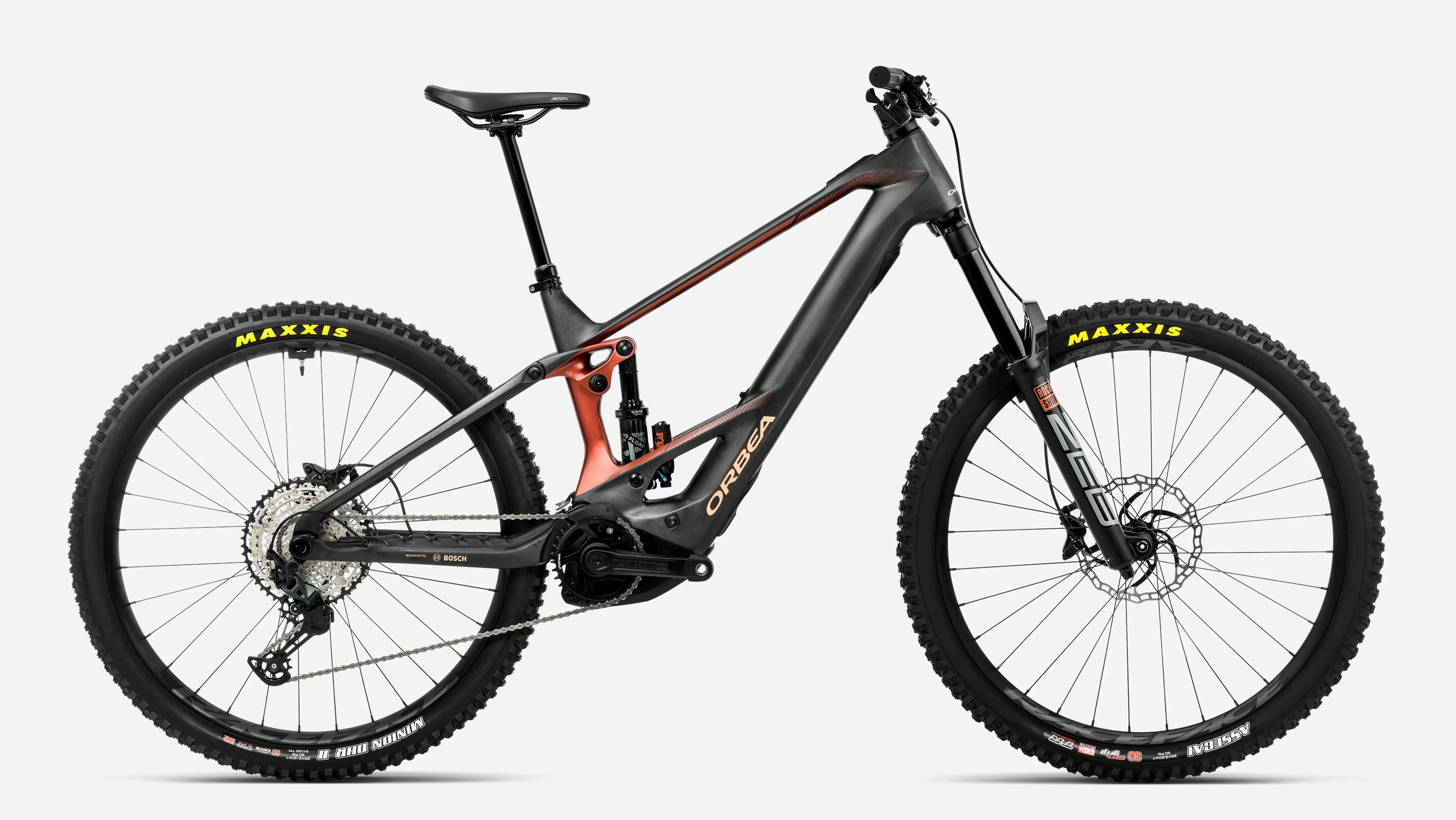 Orbea Wild M20 - Diamond Carbon View (Matt) - Mars Red (Gloss)