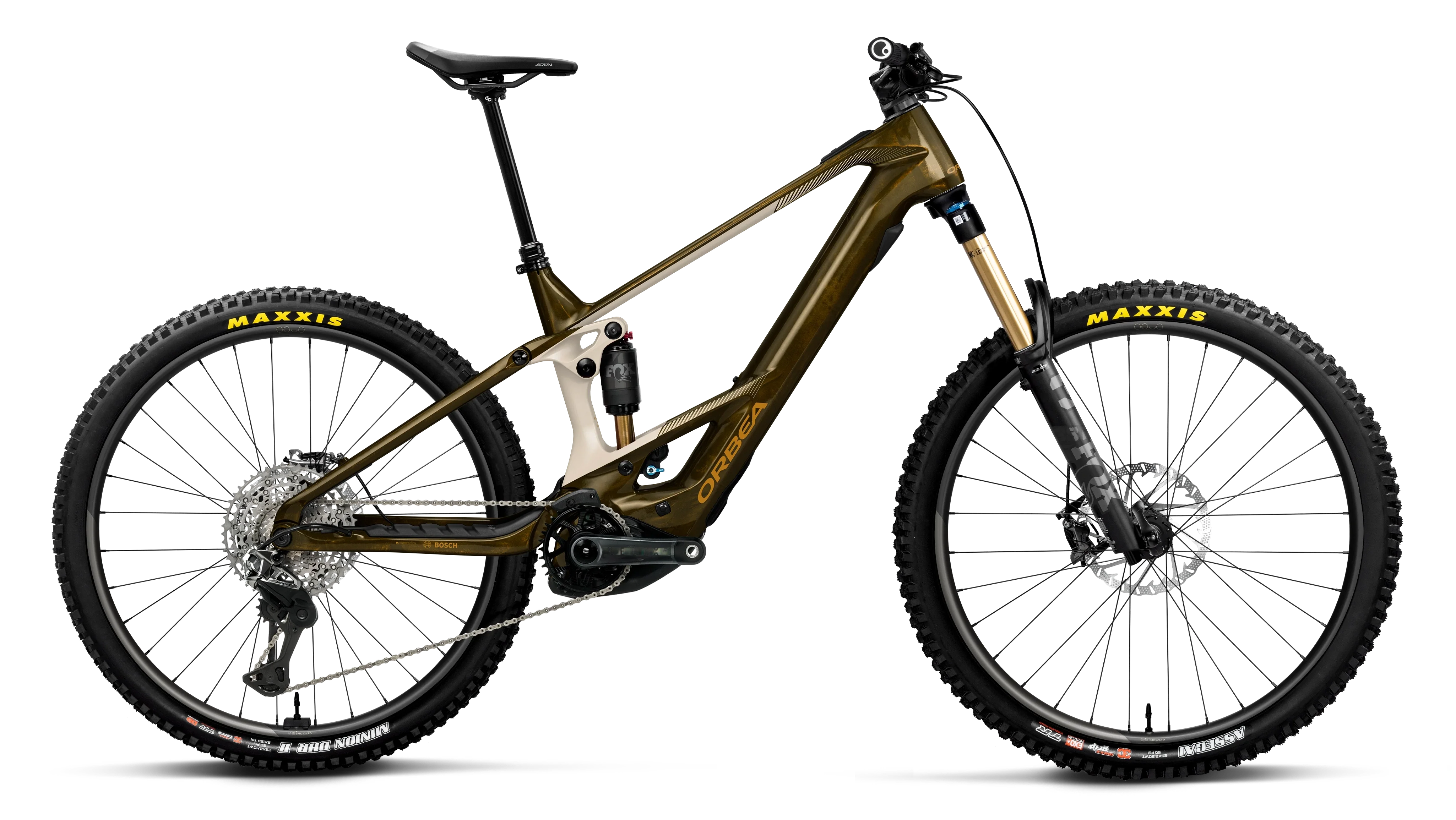 Orbea Wild M-LTD - Caramel Carbon View (Gloss) - Cream White (Matt)