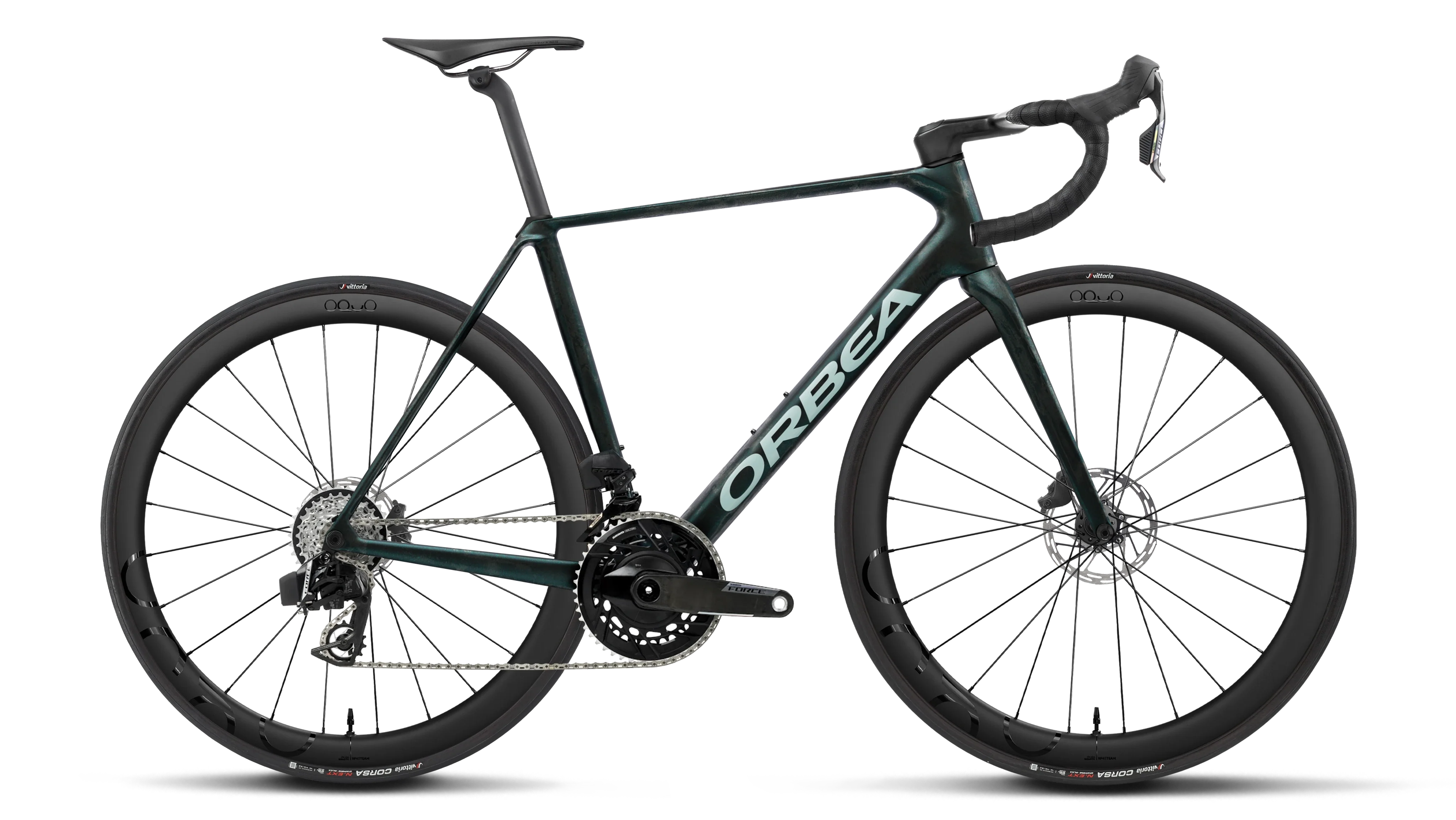 Orbea Orca M21e Team - Escape Green - Carbon View Matt