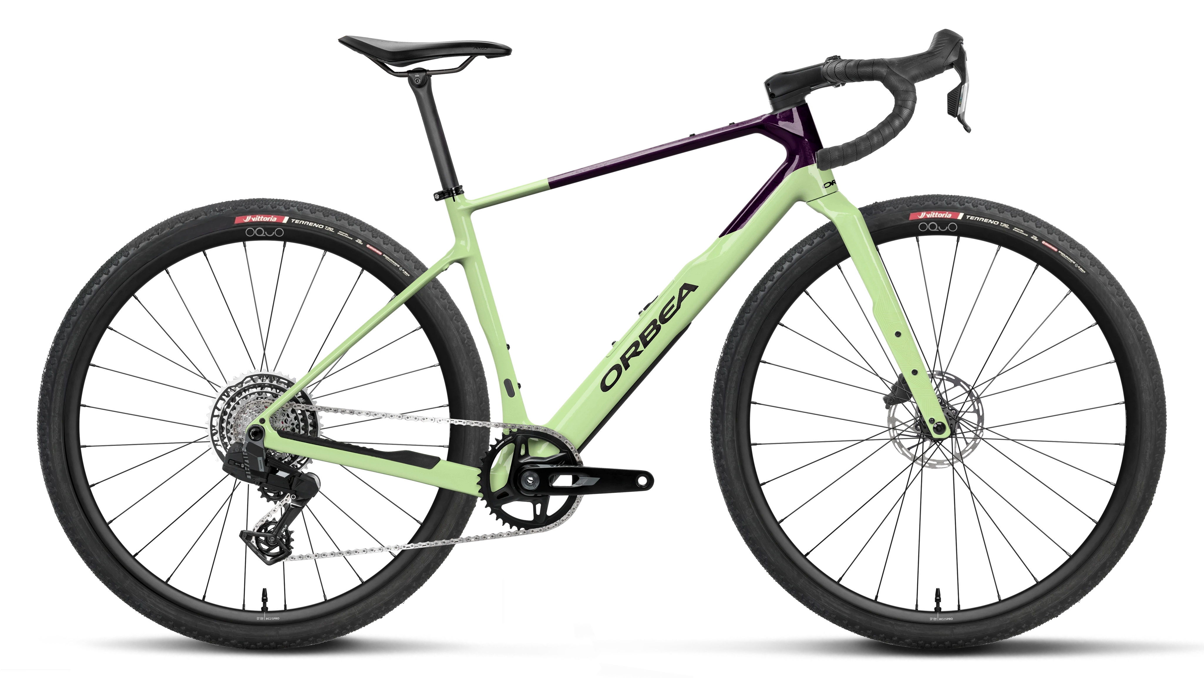 Orbea Terra M31e Team 1X - Acid Gum - Fantasy Purple Carbon View (Gloss)