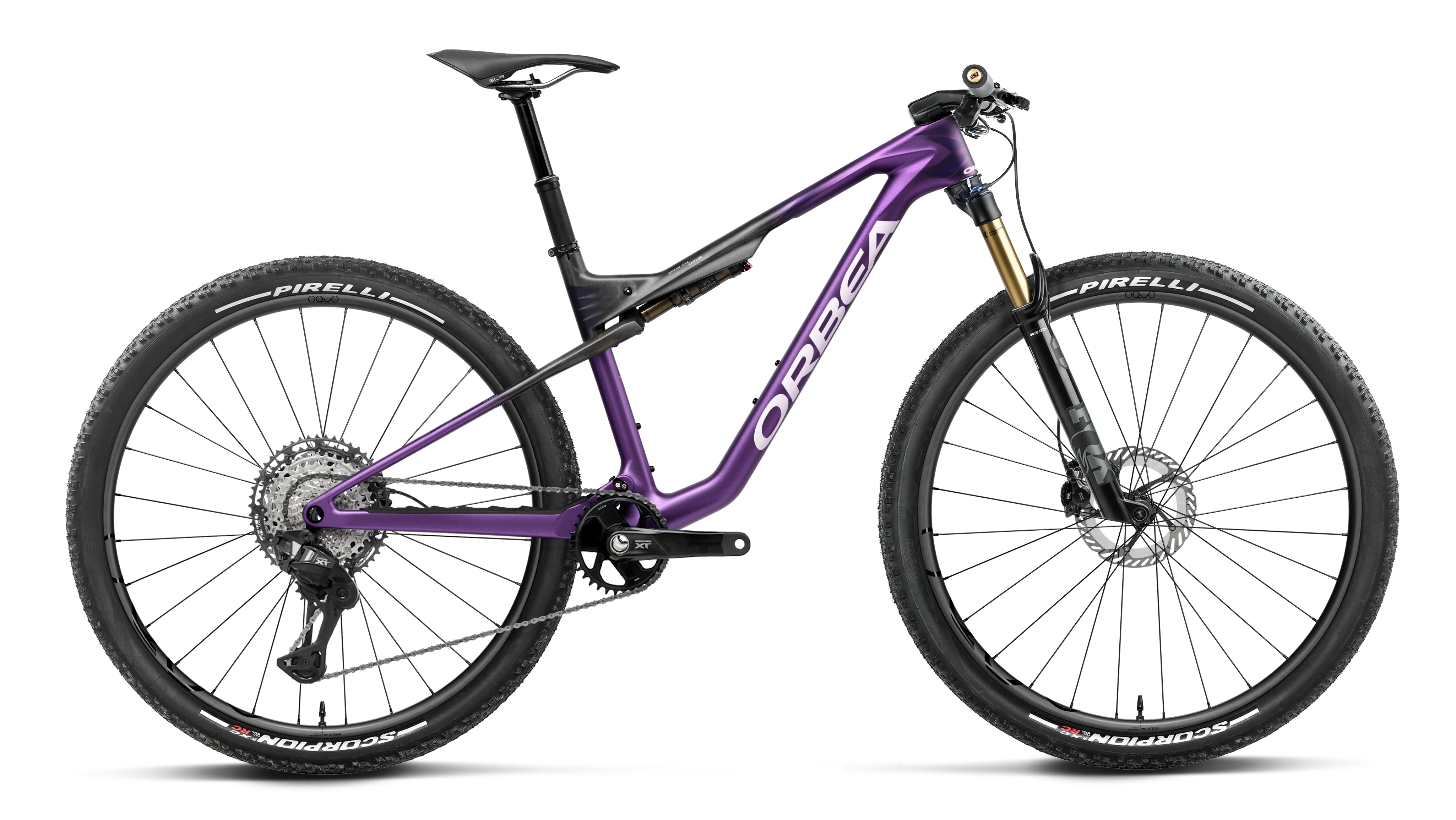 Orbea Oiz M-PRO - Royal Plum - Diamond Black Carbon View (Matt)