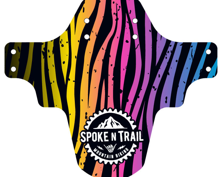 Spoke N Trail Mudguard Fender - Neon Zebra image