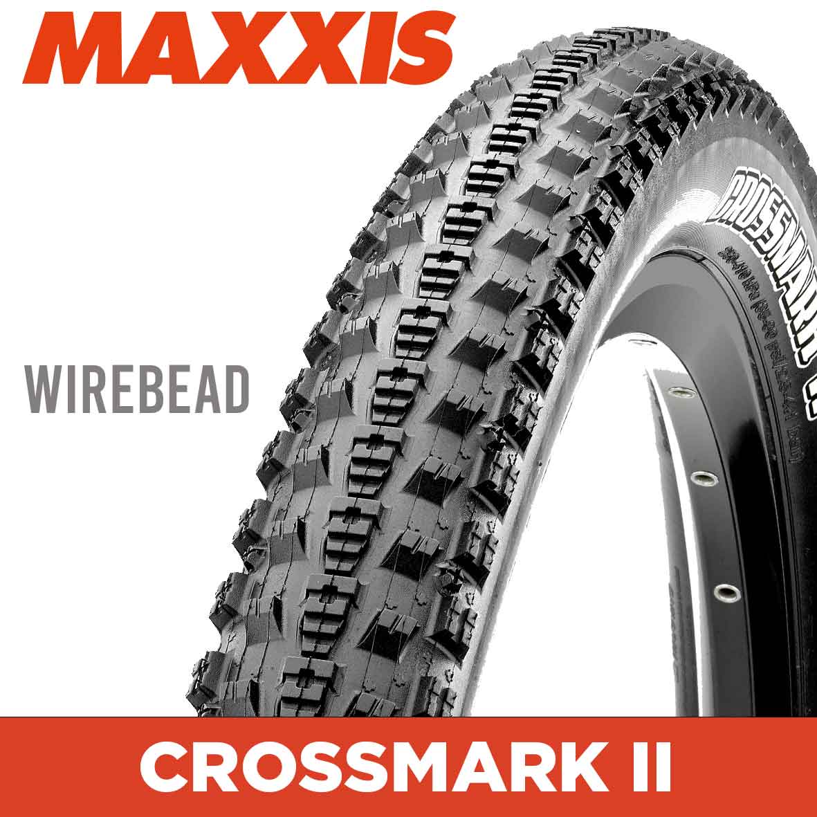 Maxxis Crossmark II Tyre - 27.5X2.10 - Wire 60 TPI E25 at Spoke N Trail
