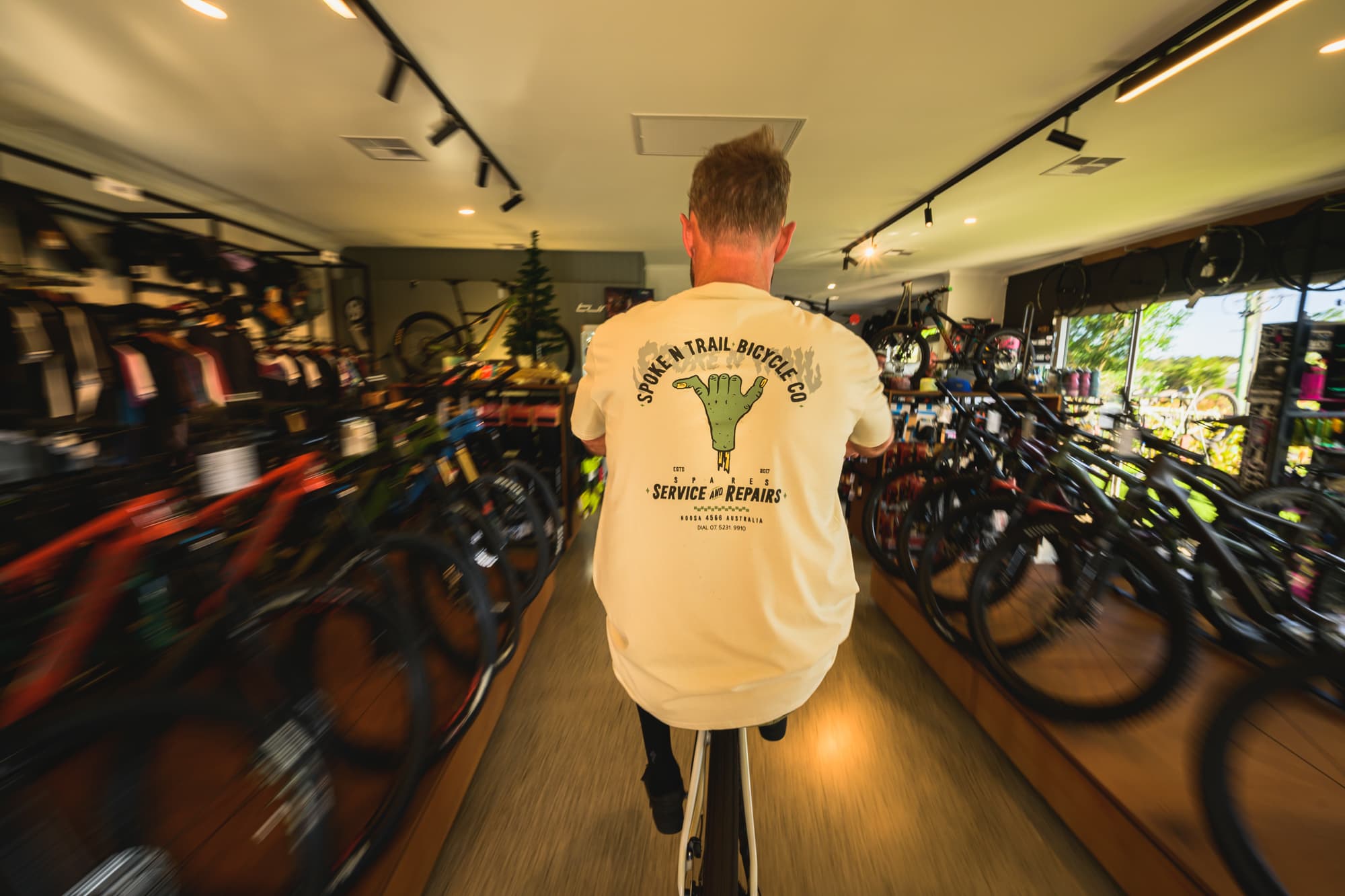 Spoke N Trail | T-Shirt | Zombie Shaka image