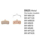 Shimano D02S Metal Brake Pads for BR-M810