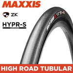Maxxis High Road Tyre - 700X25 - TUBULAR HYPR-S / ZK / ONE70 - 80mm Modular Valve Stem / Removable Core at Spoke N Trail