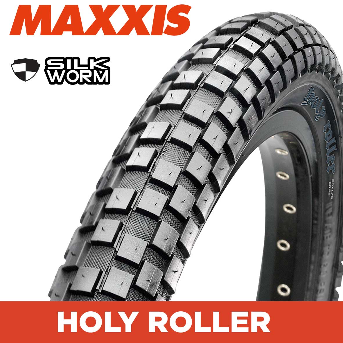 Maxxis Holy Roller Tyre - 20X1-3/8 - Wire 60 TPI at Spoke N Trail