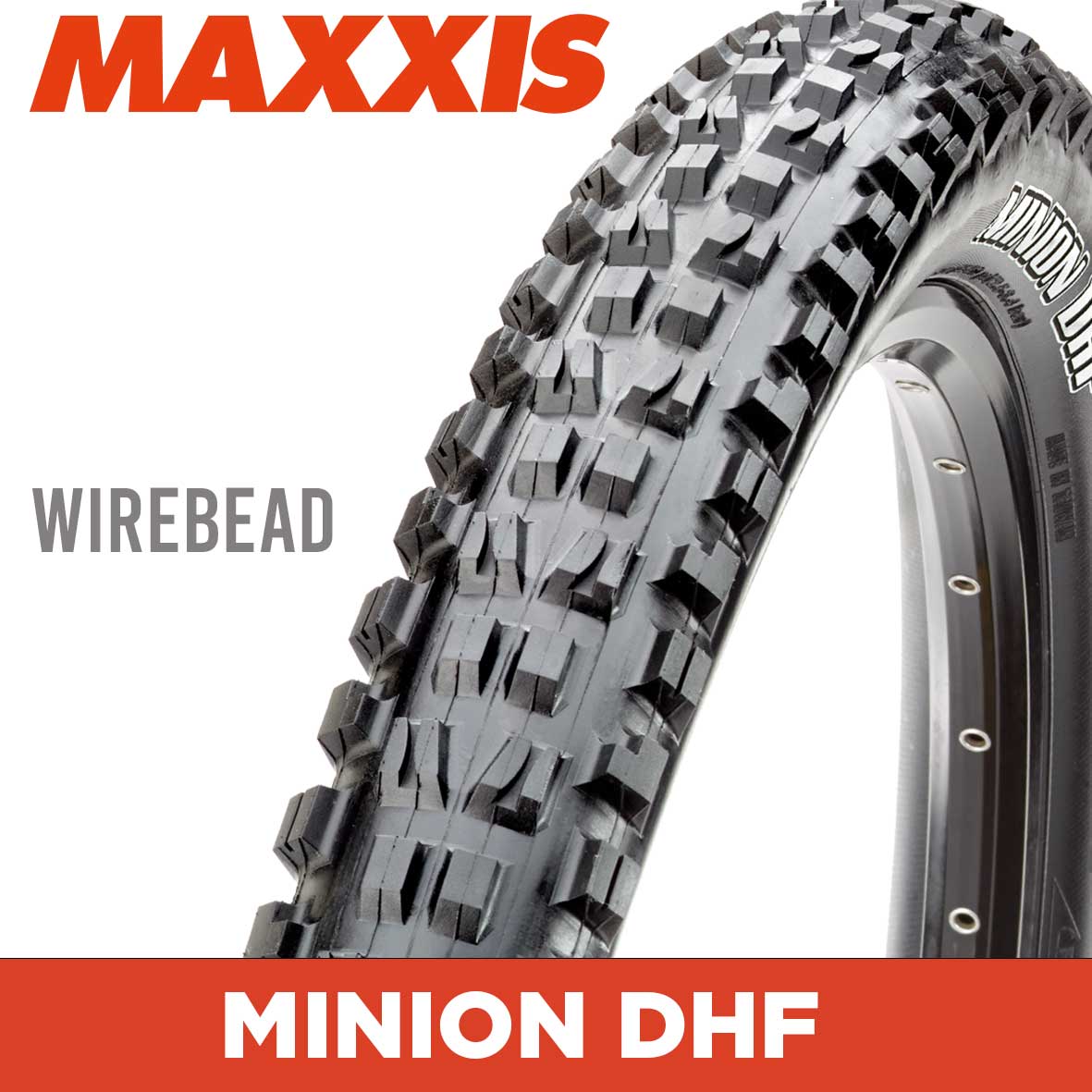 Maxxis Minion DHF Tyre - 20X2.40 - Wire 60 TPI E25 at Spoke N Trail