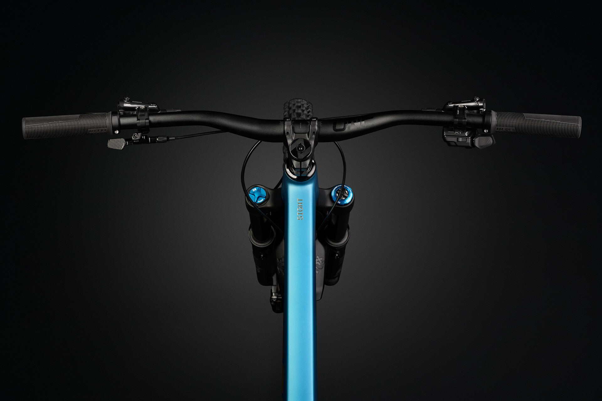 Norco Sight A1 160 Pacific Blue - rider view