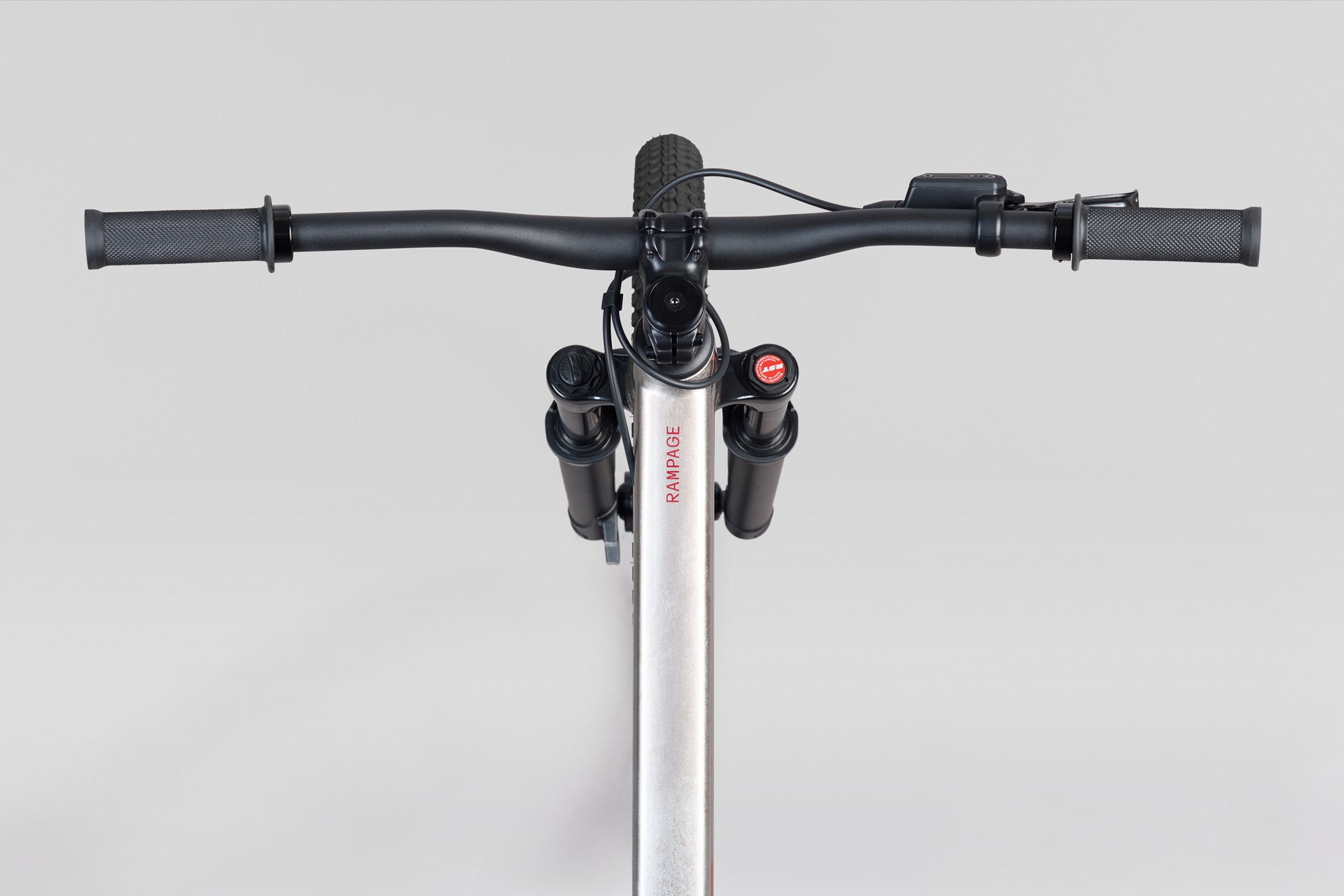 Norco Rampage 24 Silver - rider view