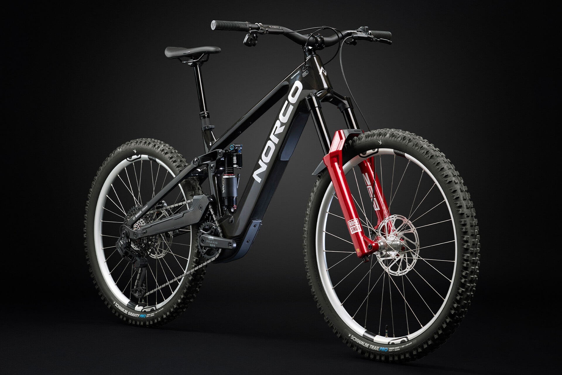 Norco Range VLT CX C1 Raw Space Black - quarter view
