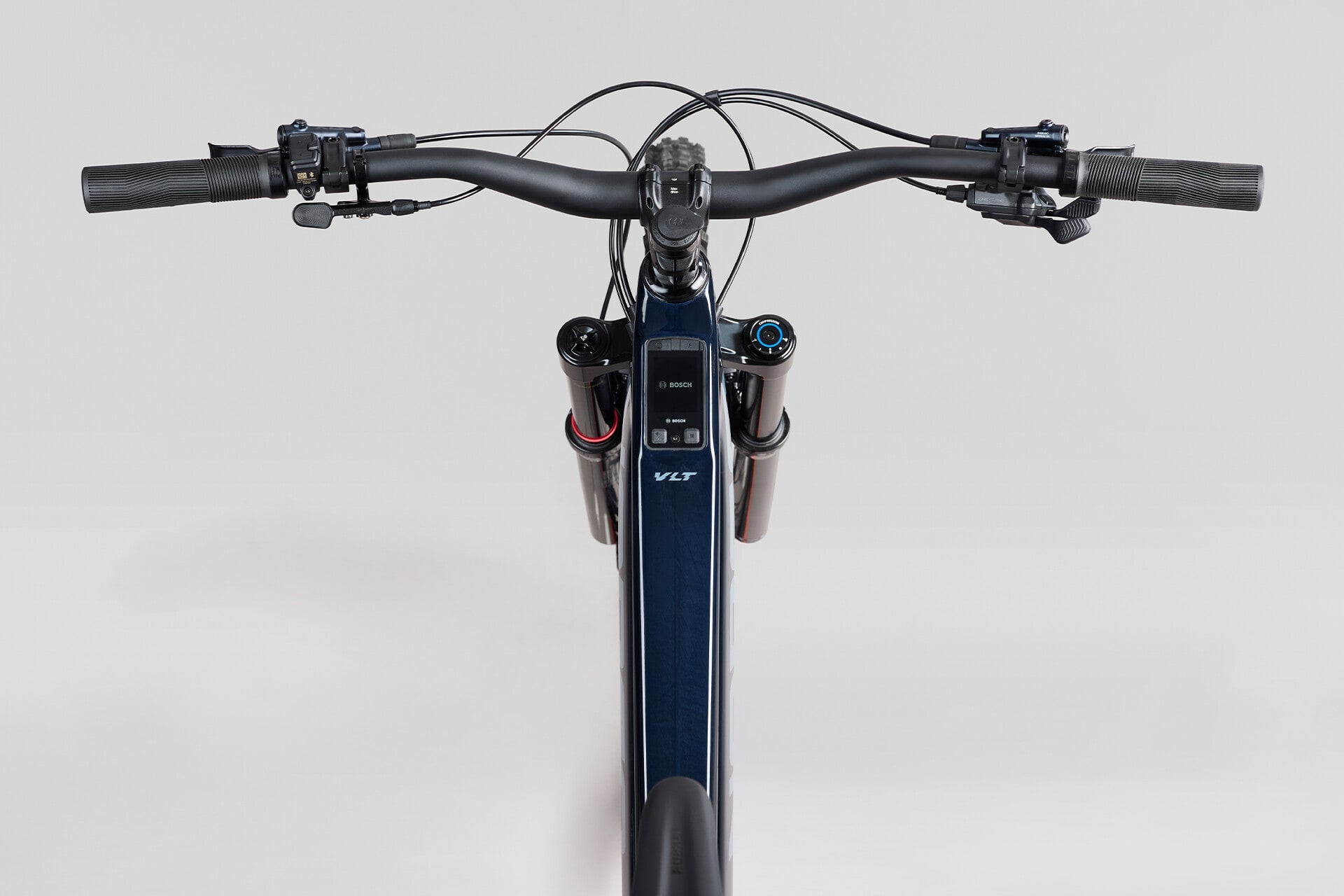 Norco Range VLT CX C2 Raw Carbon Blue - rider view