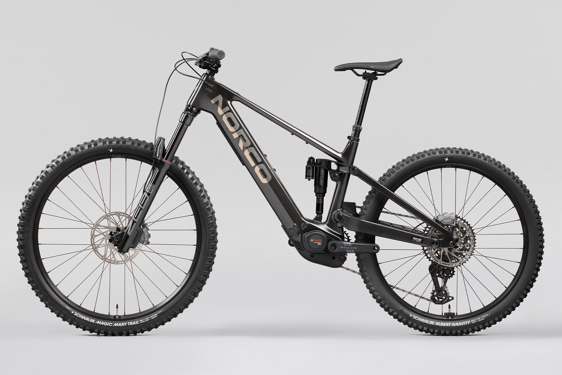 Norco Sight VLT CX C2 Black Raw Carbon - non-drive side