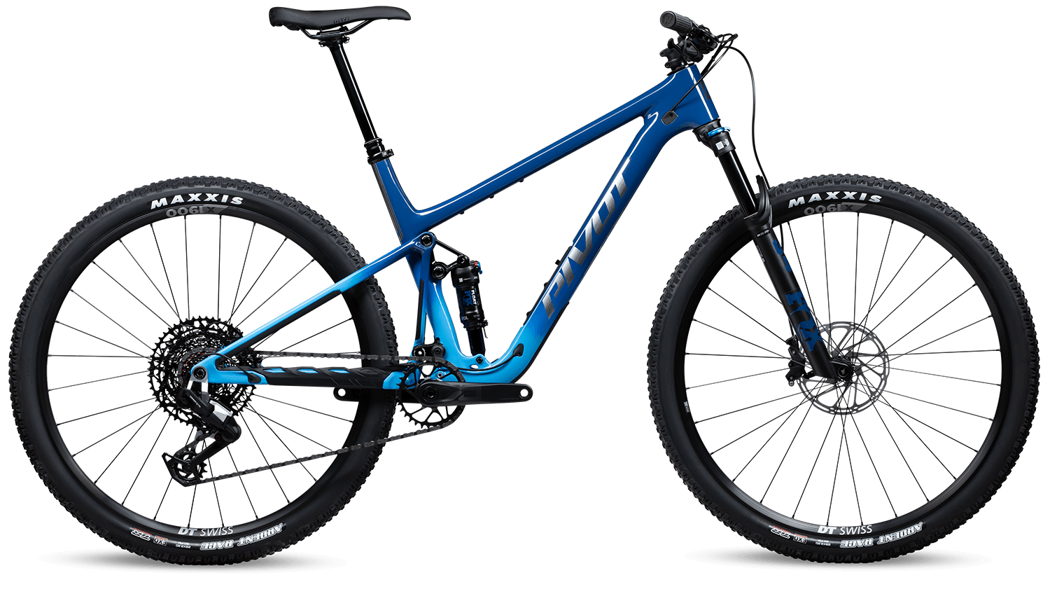 Pivot Mach 4 SL Ride in Blue Stellar Fade