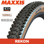 Maxxis Rekon Tyre - 27.5X2.4 - EXO / Tanwall - Wire 60 TPI E25 at Spoke N Trail