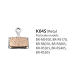 Shimano K04S Metal Brake Pads for BR-R9170 Also BR-M9100