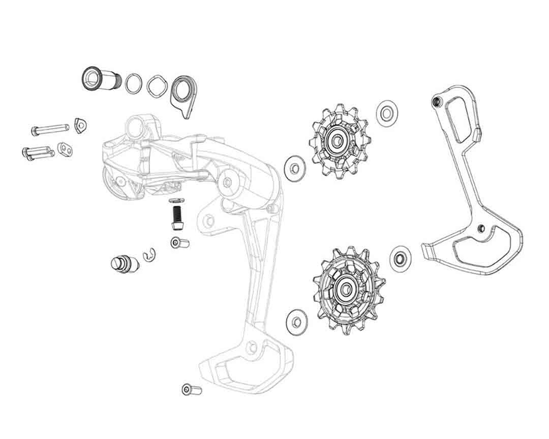 SRAM NX SX Eagle rear derailleur pulley kit